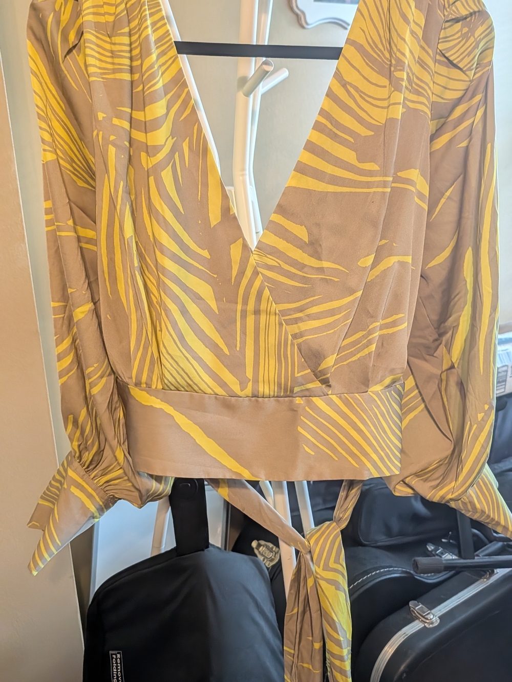 Banana Republic Striped Wrap Top